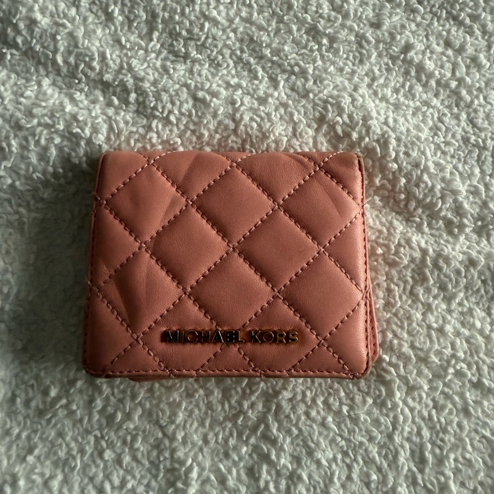 Michael Kors Blush Quilted Wallet